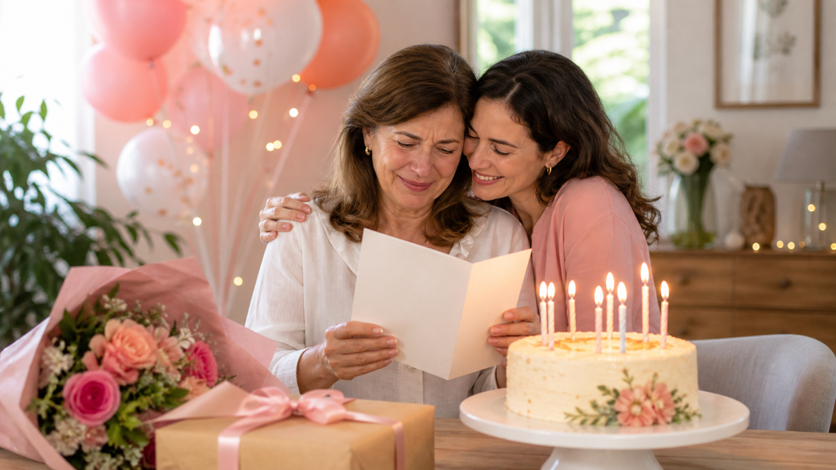 Mensajes de cumpleaños para mi mamá con mucho cariño