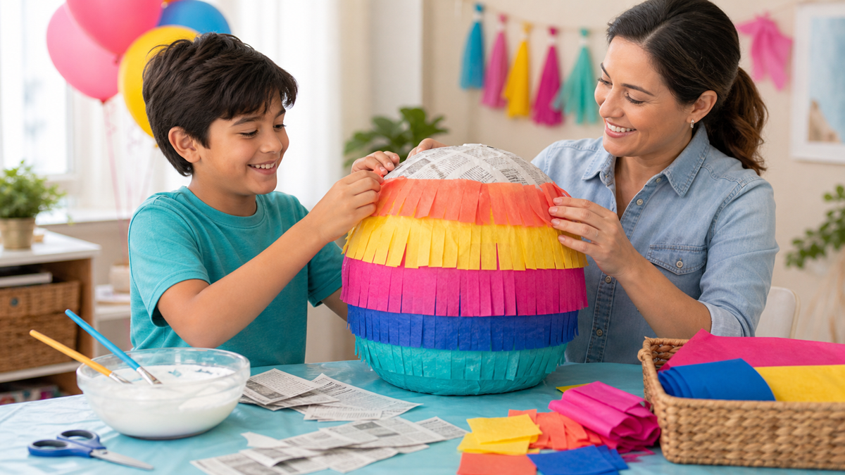 Cómo hacer una piñata casera con papel maché