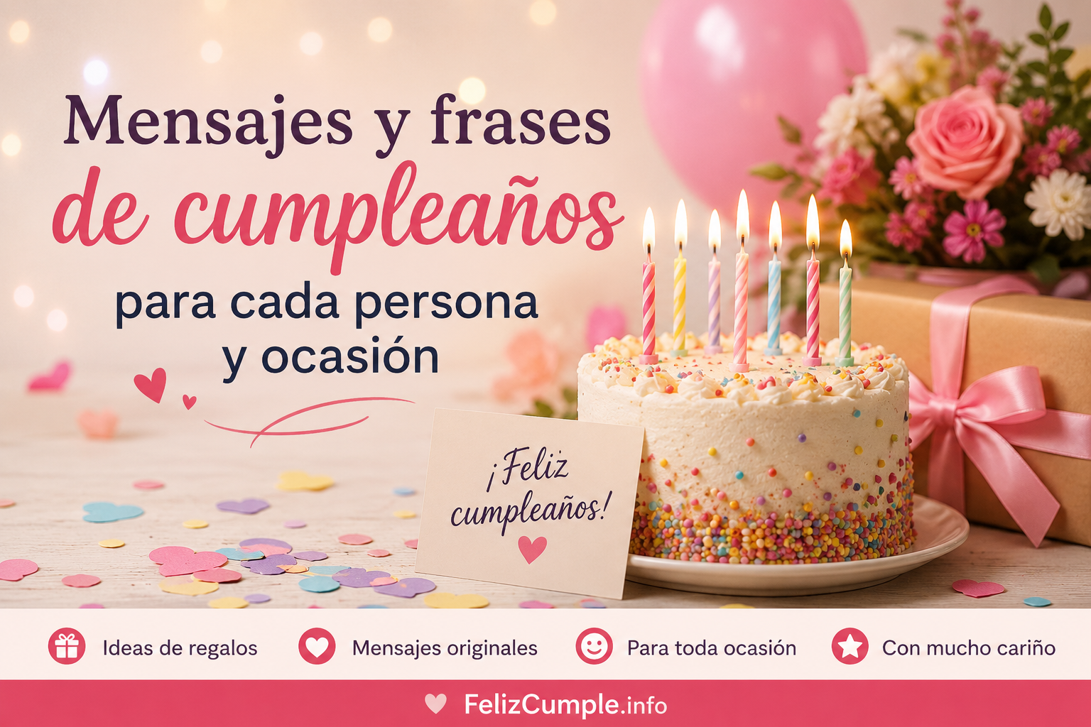 Mensajes y frases de cumpleaños Mensajes y frases de cumpleaños para cada persona y ocasión